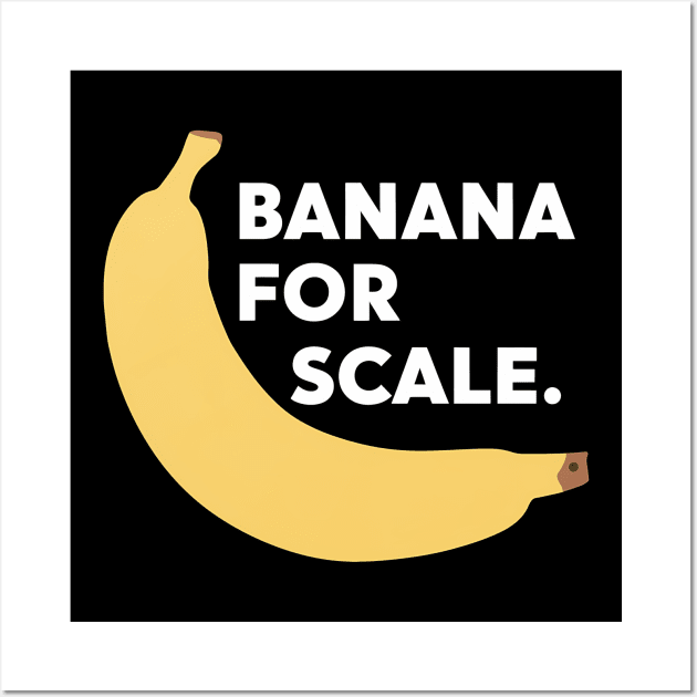 Banana For Scale, Banana Design Wall Art by RazorDesign234